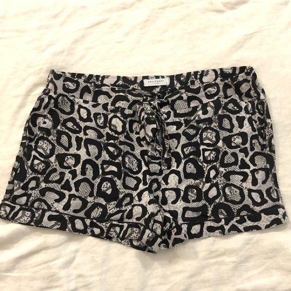 Equipment Cheetah/ Snakeskin Silk Shorts - Picture 3 of 3